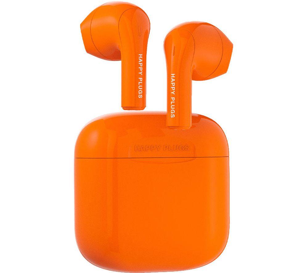 HAPPY PLUGS Joy Wireless Bluetooth Earbuds - Orange image number 4 of 8