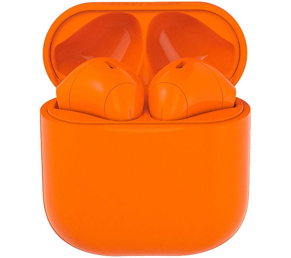 HAPPY PLUGS Joy Wireless Bluetooth Earbuds - Orange image number 6 of 8
