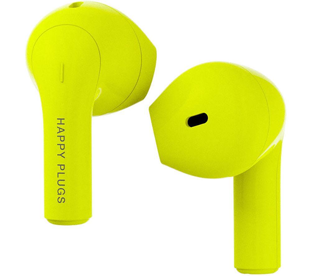 Happy Plugs Joy Wireless Bluetooth Earbuds - Neon Yellow, Yellow