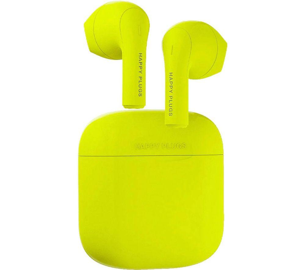 HAPPY PLUGS Joy Wireless Bluetooth Earbuds - Neon Yellow image number 3 of 4