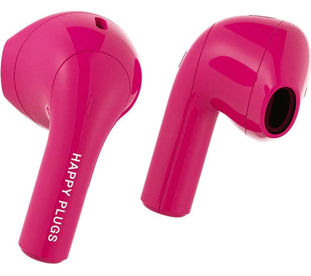HAPPY PLUGS Joy Wireless Bluetooth Earbuds - Cerise image number 2 of 5