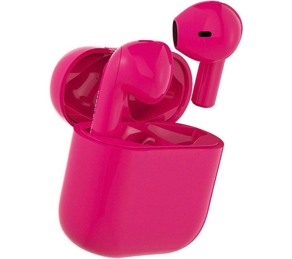 HAPPY PLUGS Joy Wireless Bluetooth Earbuds - Cerise image number 4 of 5