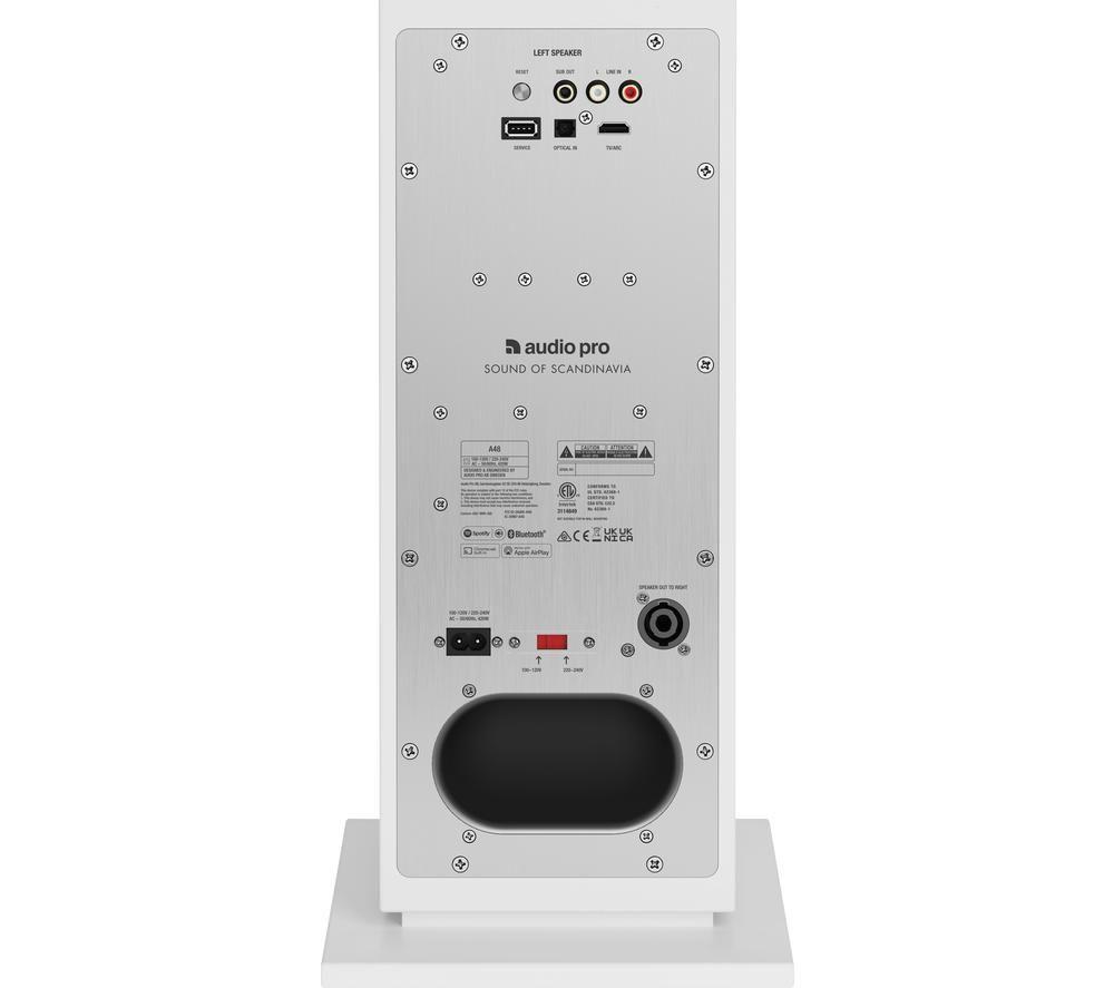 AUDIO PRO A48 Wireless Multi-room Speakers - White image number 2 of 6