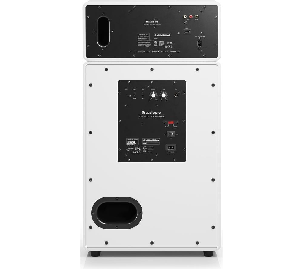 AUDIO PRO Drumfire II Wireless Multi-room Speaker - White image number 2 of 6