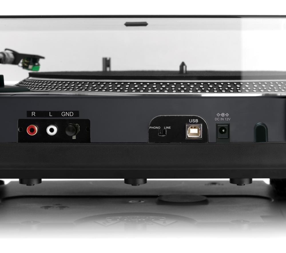 LENCO L-3828 Direct Drive Turntable - Black image number 2 of 7