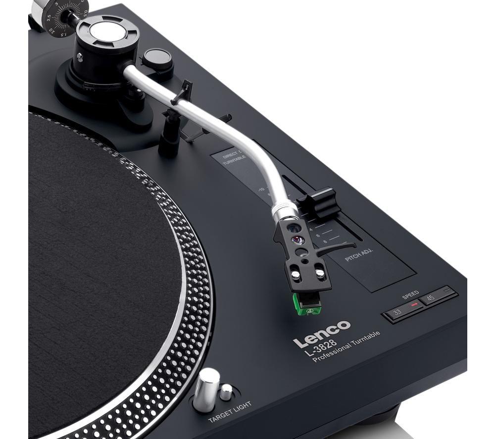 LENCO L-3828 Direct Drive Turntable - Black image number 3 of 7