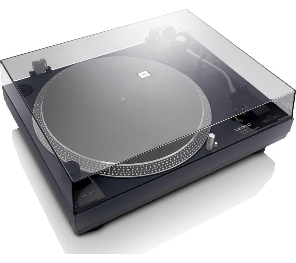 LENCO L-3828 Direct Drive Turntable - Black image number 6 of 7