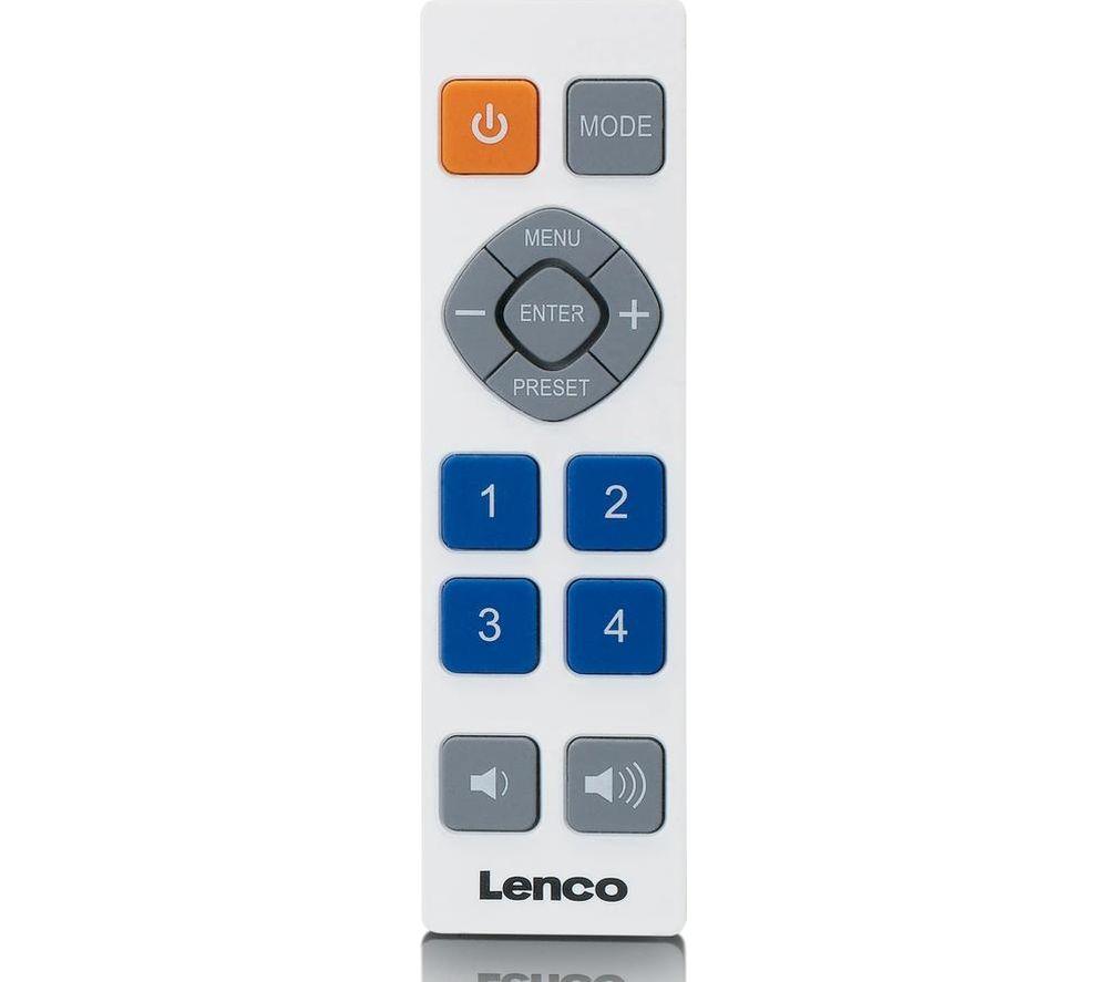 LENCO Senior PDR-065 Portable DAB+/FM Smart Bluetooth Clock Radio - White image number 3 of 12