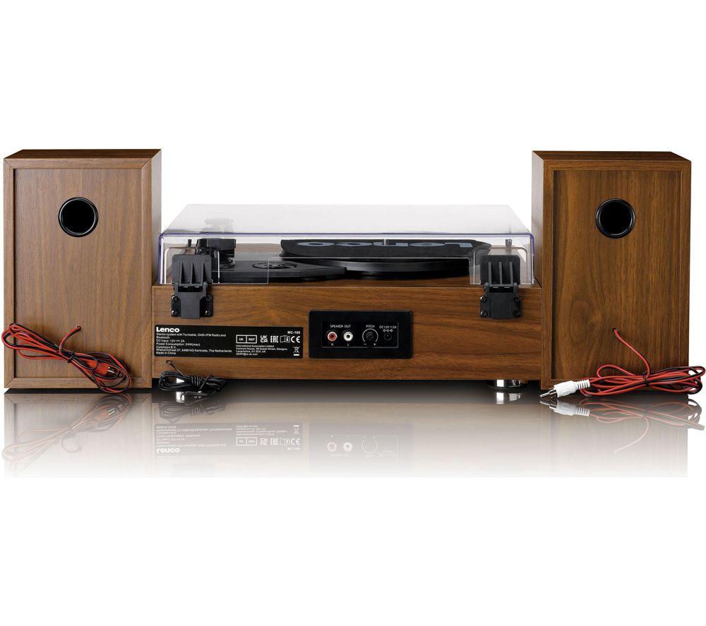 LENCO MC-160WD Belt Drive Bluetooth Turntable - Wood image number 3 of 10