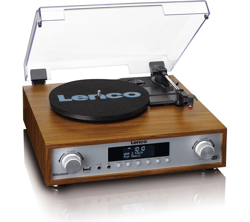 LENCO MC-160WD Belt Drive Bluetooth Turntable - Wood image number 4 of 10