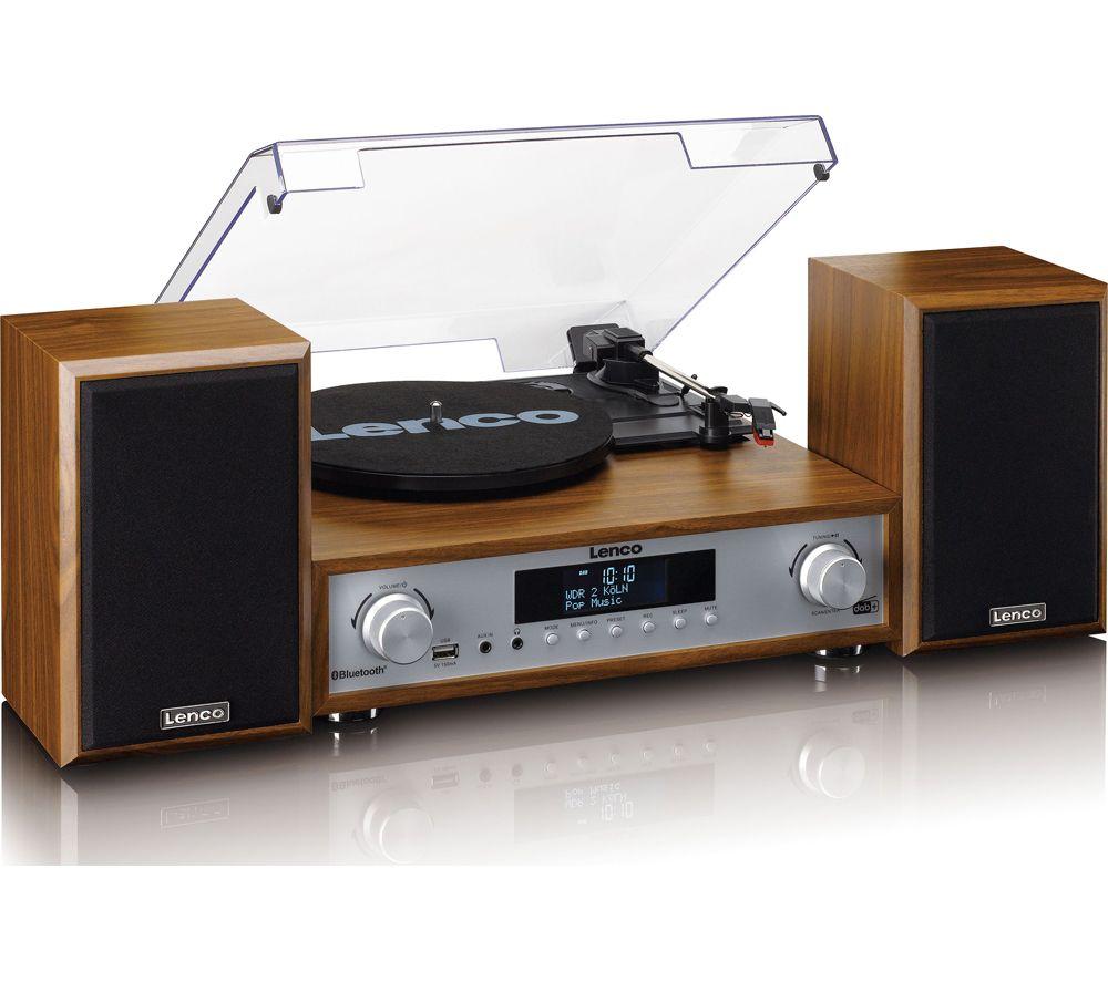 LENCO MC-160WD Belt Drive Bluetooth Turntable - Wood image number 9 of 10