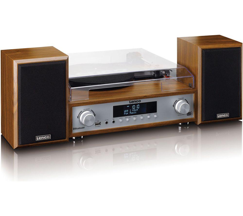 LENCO MC-160WD Belt Drive Bluetooth Turntable - Wood image number 10 of 10