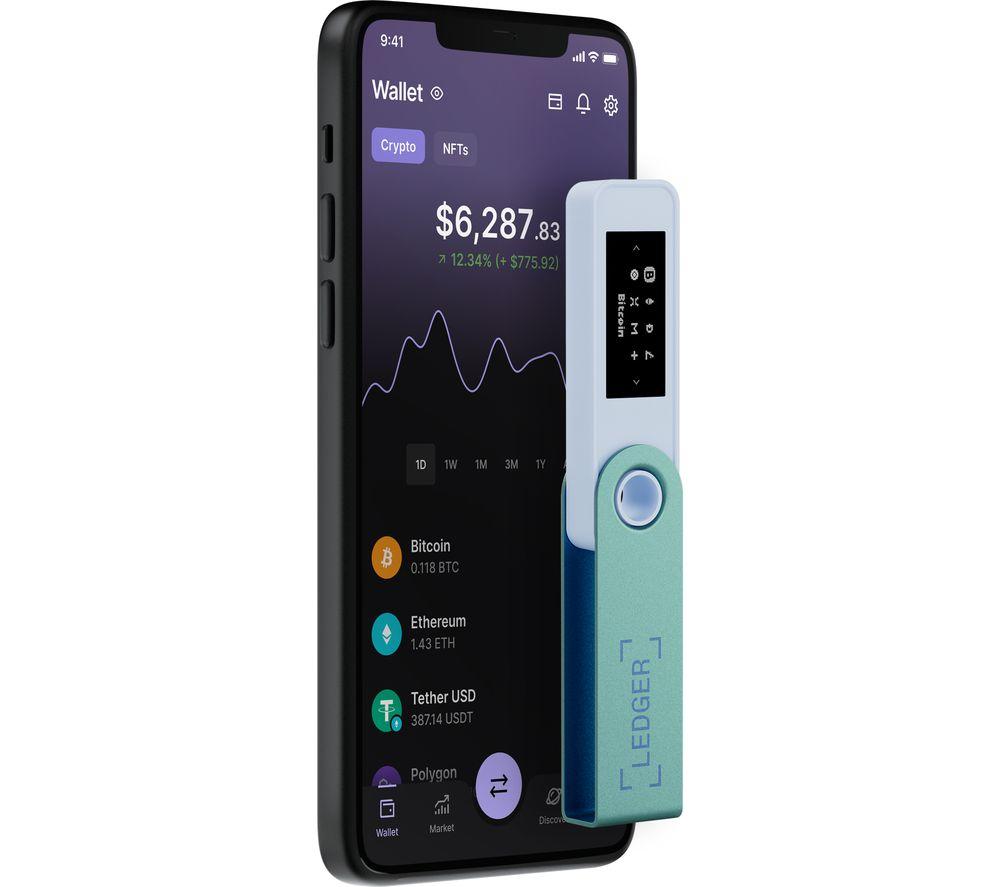 LEDGER Nano S Plus Hardware Wallet - Pastel Green image number 6 of 9
