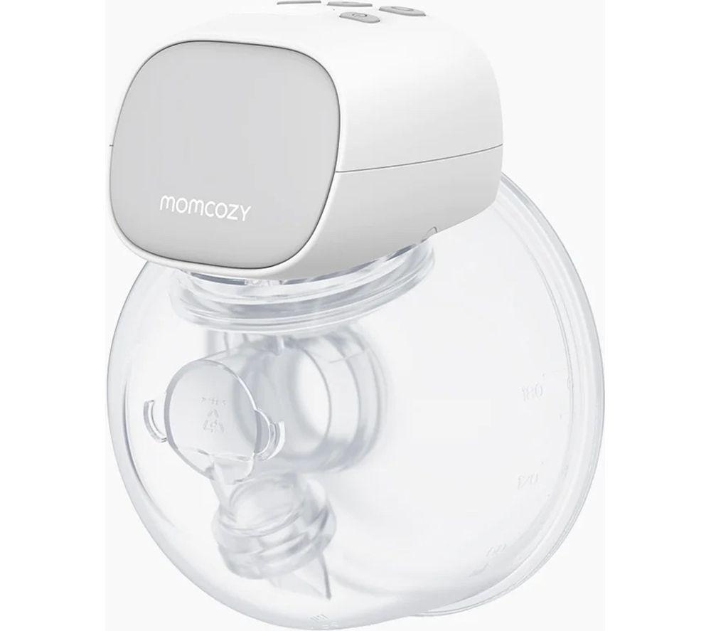 MOMCOZY S9 Pro Electric Wearable Breast Pump - White & Grey