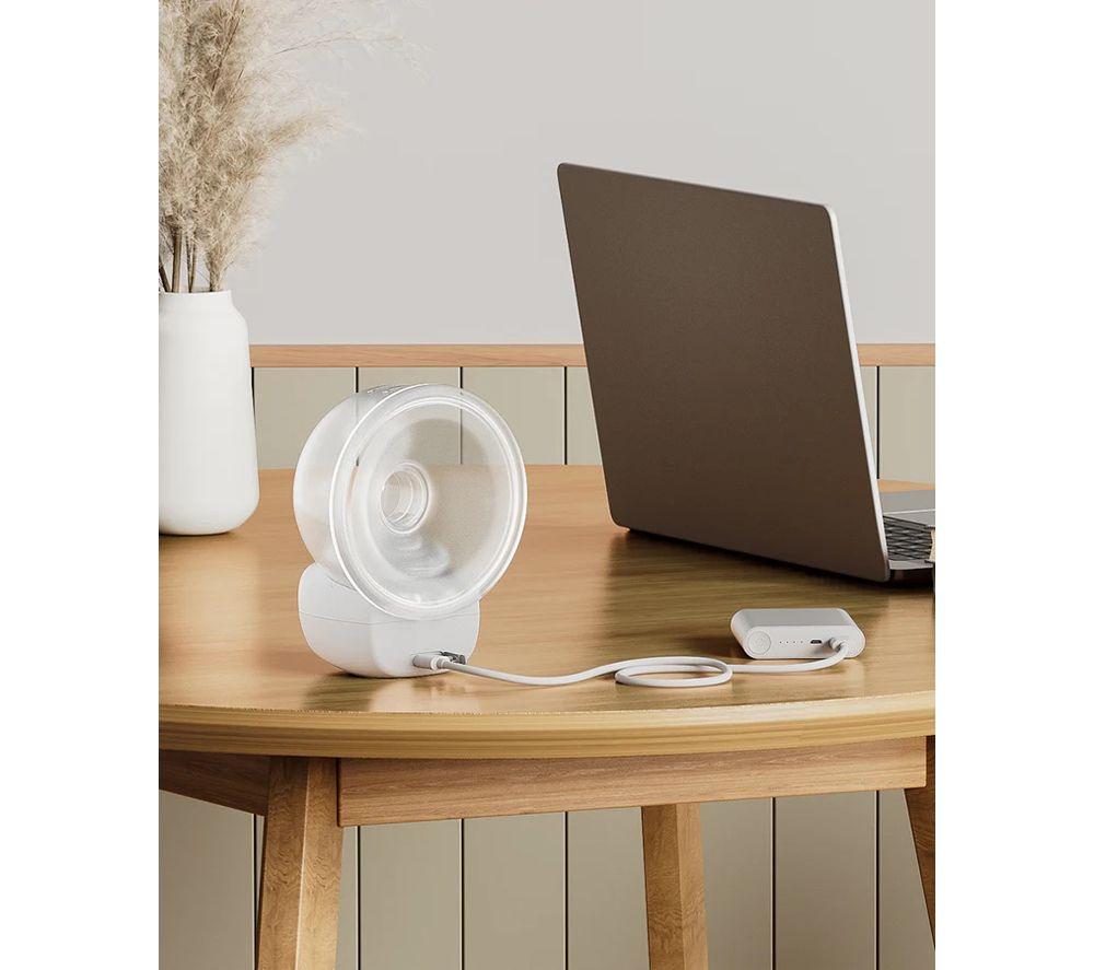 MOMCOZY S9 Pro Double Electric Wearable Breast Pump - White & Grey image number 8 of 17