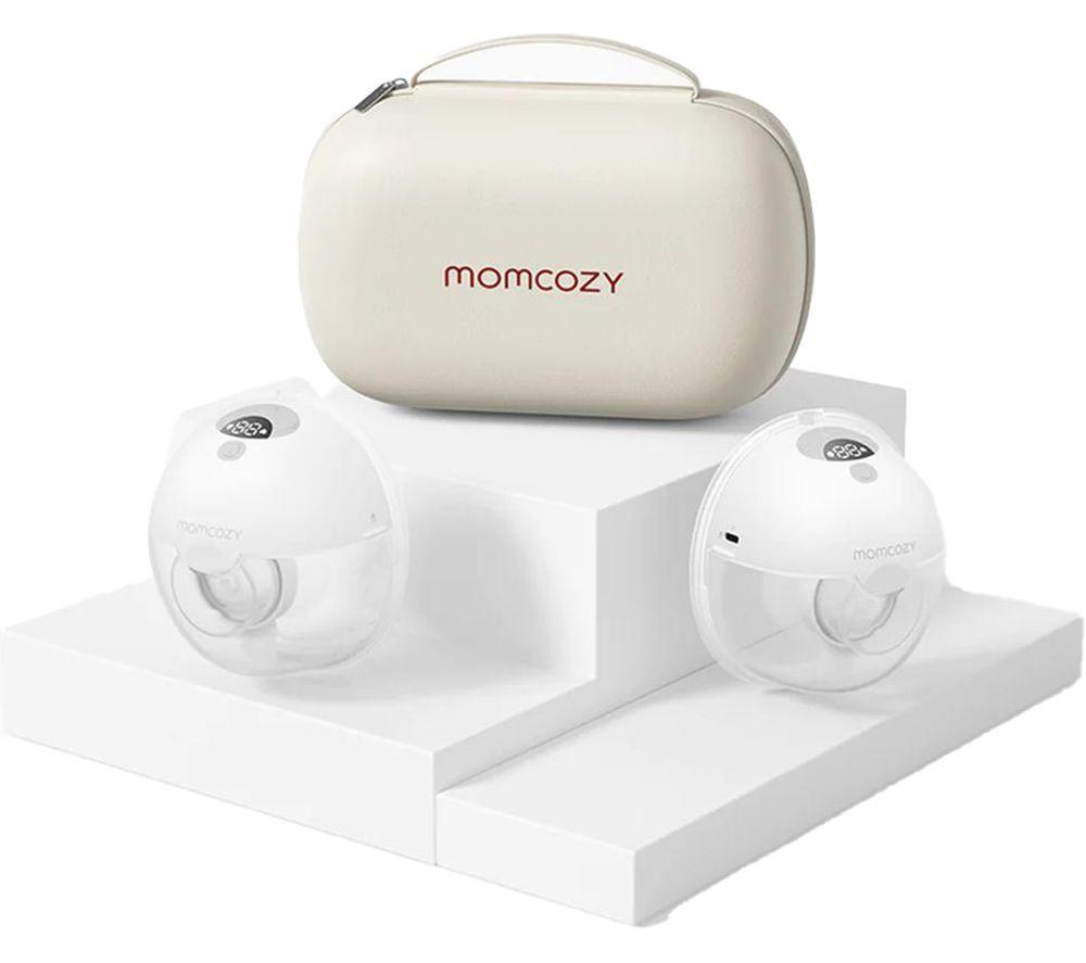MOMCOZY All-in-one M5 Electric Wearable Double Breast Pump - Quill Grey image number 4 of 10