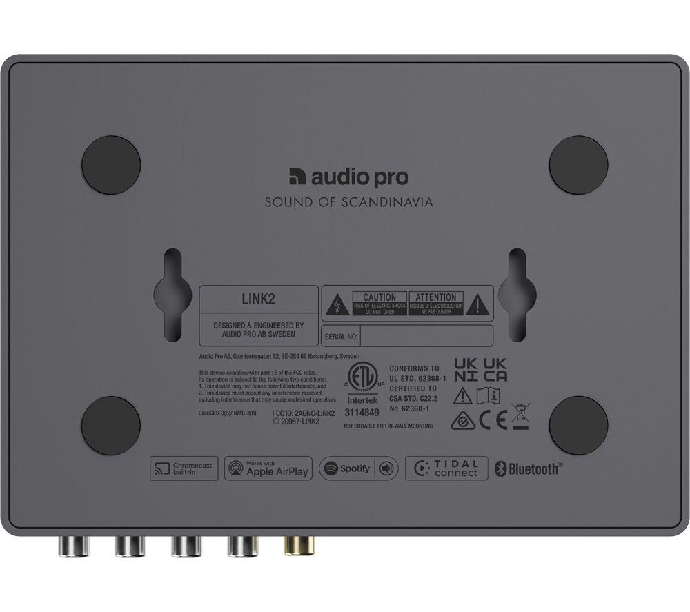 AUDIO PRO Link 2 Network Audio Player - Dark Grey image number 4 of 4