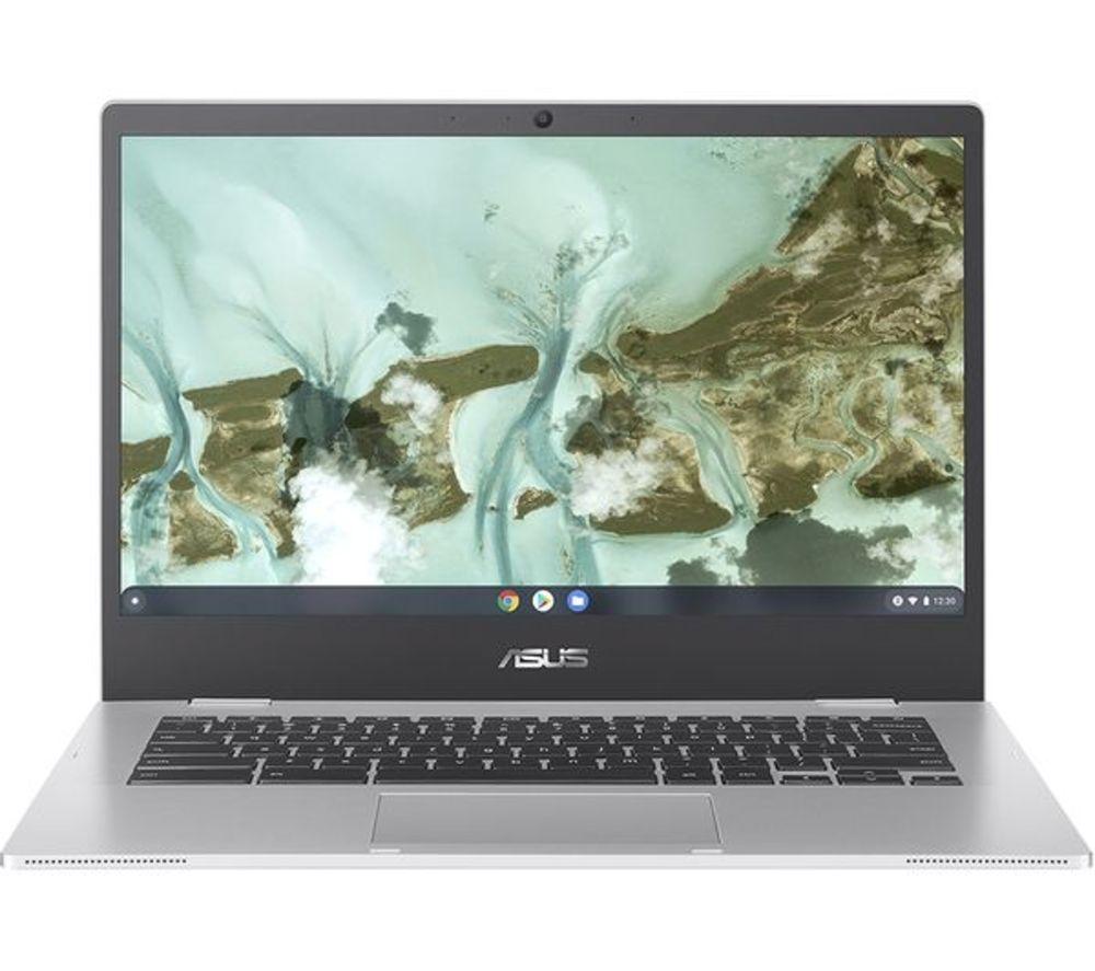 ASUS CX1 14 Refurbished Chromebook - IntelCeleron, 64 GB eMMC, Silver (Excellent Condition), Silve