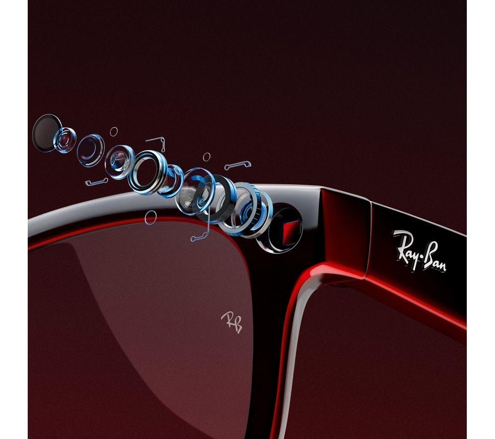 RAY-BAN Meta Headliner (Standard) Smart Glasses - Shiny Black, Polarised G15 Green image number 2 of 12