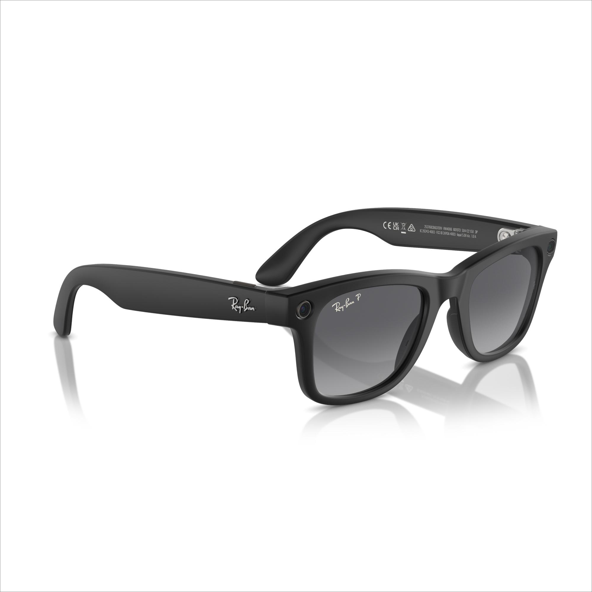 Buy RAY-BAN Meta Wayfarer (Standard) Smart Glasses - Matte Black 