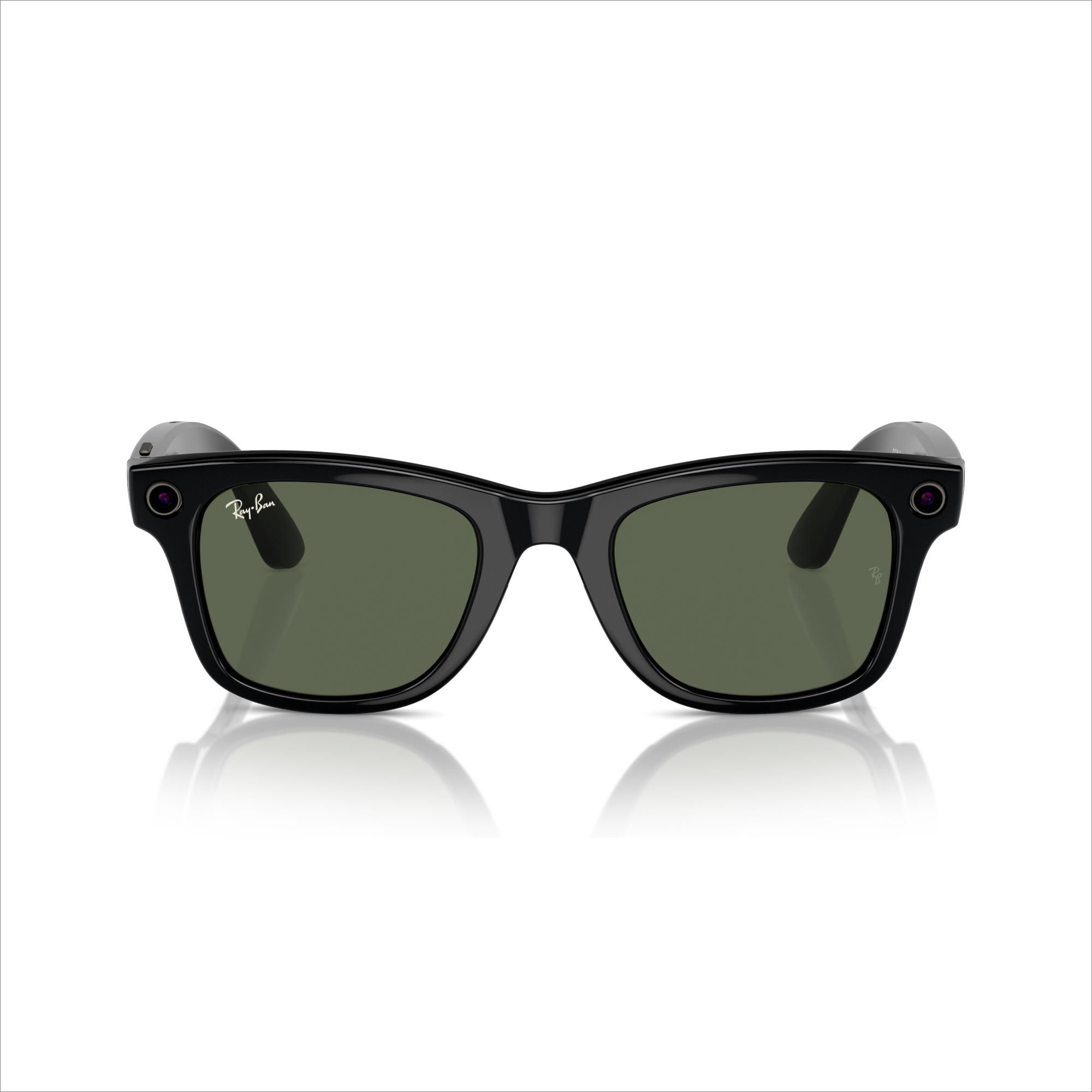 Buy RAY BAN Meta Wayfarer Standard Smart Glasses Shiny Black