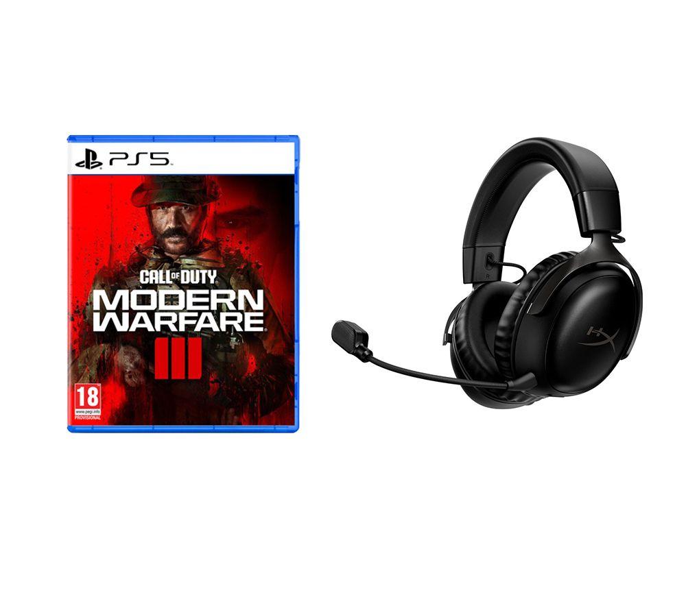 Hyperx Cloud III Wireless Gaming Headset (Black) & Call of Duty: Modern Warfare III Bundle, Black