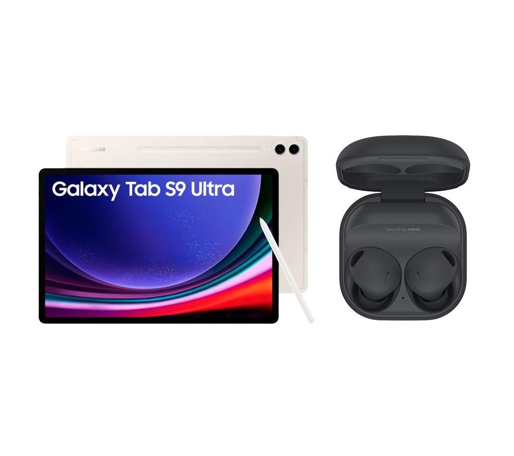 Samsung Galaxy Tab S9 Ultra 14.6 Tablet (512 GB, Beige) & Galaxy Buds2 Pro Wireless Bluetooth Noise