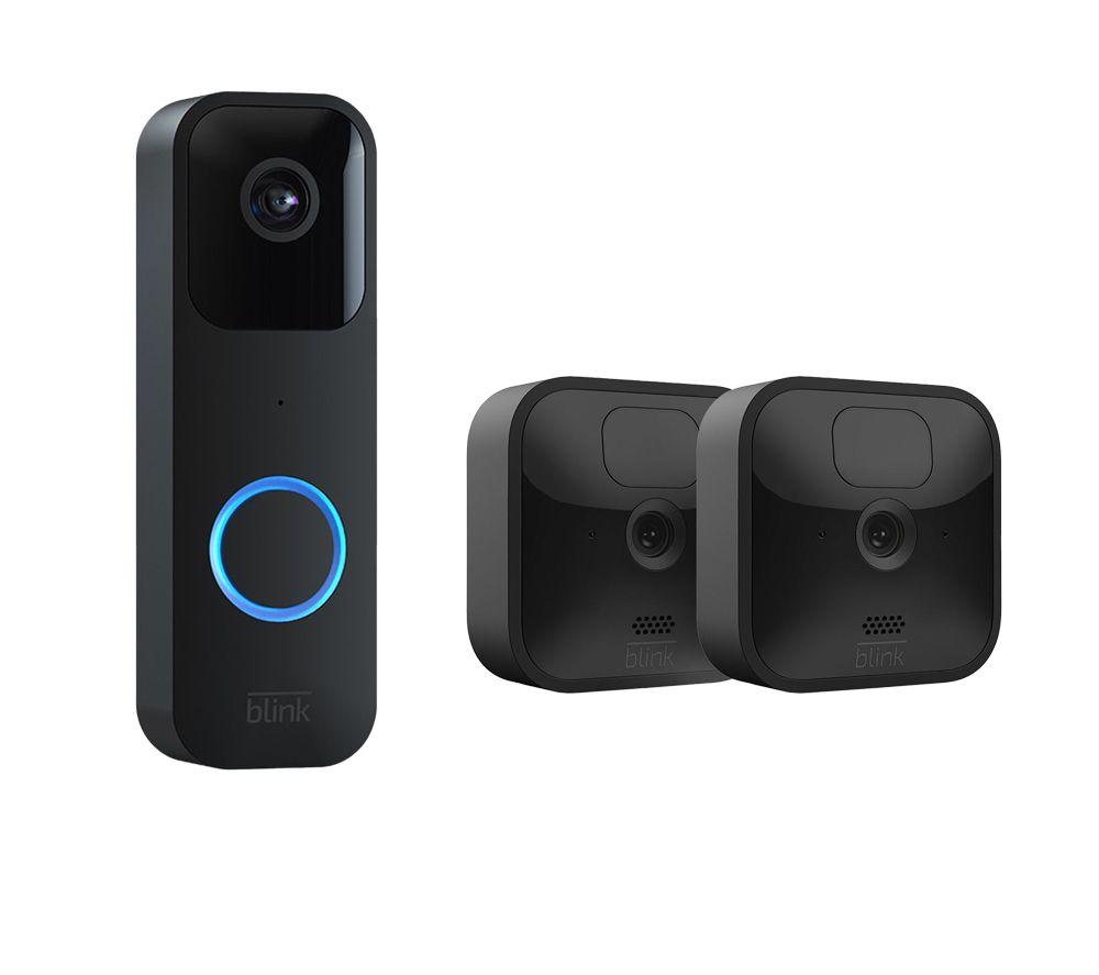 Blink Video Doorbell 1080p HD video, motion detection alerts, battery or  wired, Works with Alexa, Black