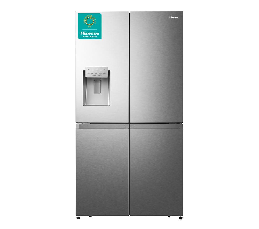 HISENSE PureFlat RQ760N4SASE American-Style Smart Fridge Freezer - Stainless Steel