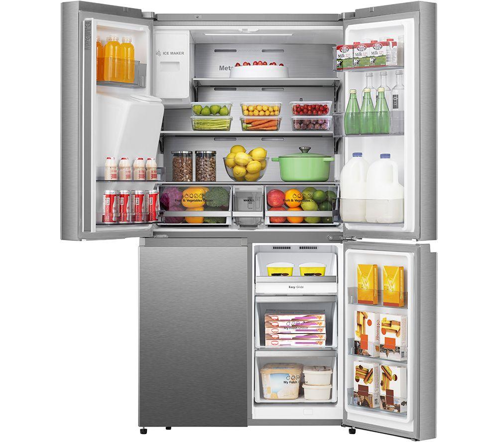HISENSE PureFlat RQ760N4SASE American-Style Smart Fridge Freezer - Stainless Steel image number 5 of 12