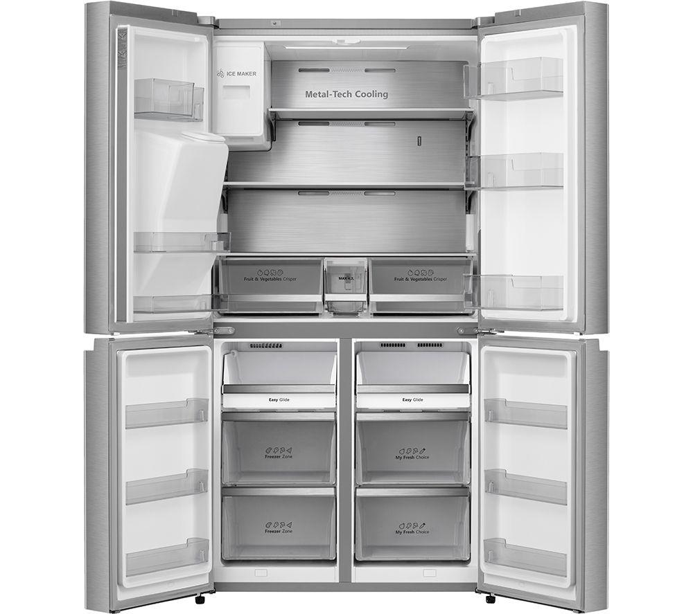 HISENSE PureFlat RQ760N4SASE American-Style Smart Fridge Freezer - Stainless Steel image number 6 of 12