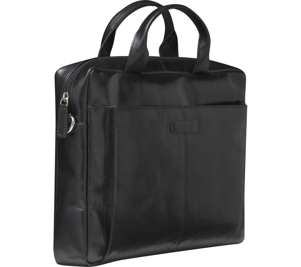 dbramante1928 Amalienborg Laptop Bag, Black | Handcrafted Full-Grain Leather, Fits up to 15 inch Laptops (2nd Gen)