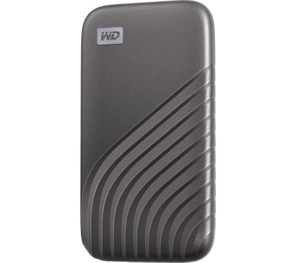 WD My Passport Portable External SSD - 1 TB, Space Grey, Silver/Grey