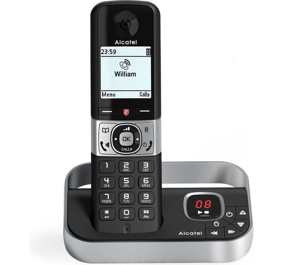 ALCATEL F890 Voice TAM ATL1425253 Cordless Phone - Black & Silver, Black,Silver/Grey