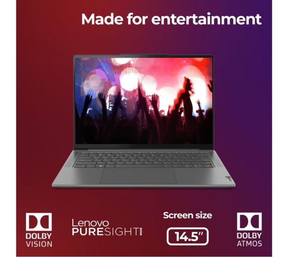 LENOVO Yoga Pro 7 14.5" Refurbished Laptop - Intel&reg; Core&trade; i7, 512 GB SSD, Storm Grey (Very Good Condition) image number 6 of 6