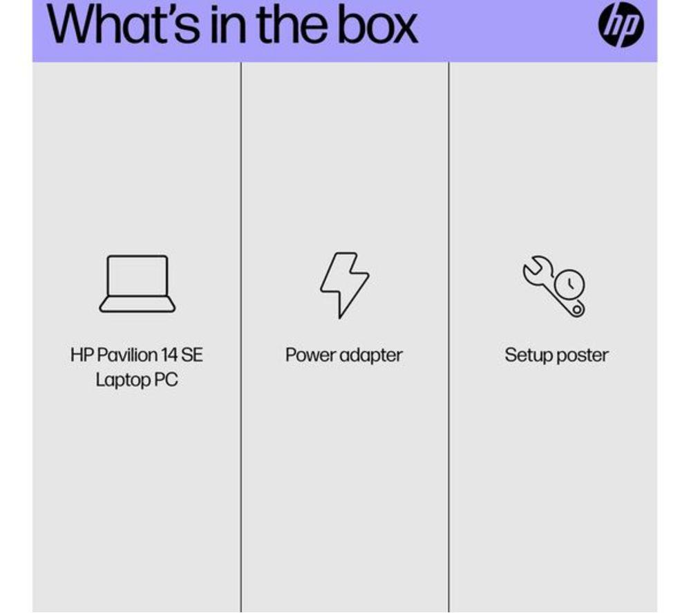 HP Pavilion SE 14" Refurbished Laptop - Intel&reg; Core&trade; i3, 256 GB SSD, Silver (Very Good Condition) image number 18 of 21
