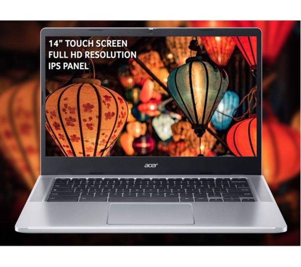 ACER 314 14" Refurbished Chromebook - Intel&reg; Core&trade; i3, 128 GB eMMC, Silver (Very Good Condition) image number 5 of 10