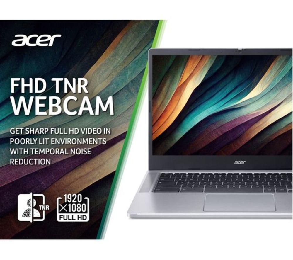 ACER 314 14" Refurbished Chromebook - Intel&reg; Core&trade; i3, 128 GB eMMC, Silver (Very Good Condition) image number 8 of 10
