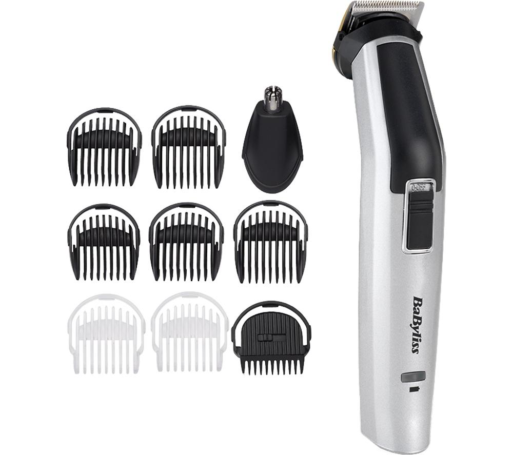 BABYLISS 7255U 10-in-1 Titanium Multi-Trimmer - Silver & Black