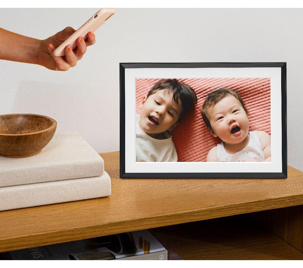 AURA Carver Mat 10.1" WiFi Digital Photo Frame - Black image number 5 of 8