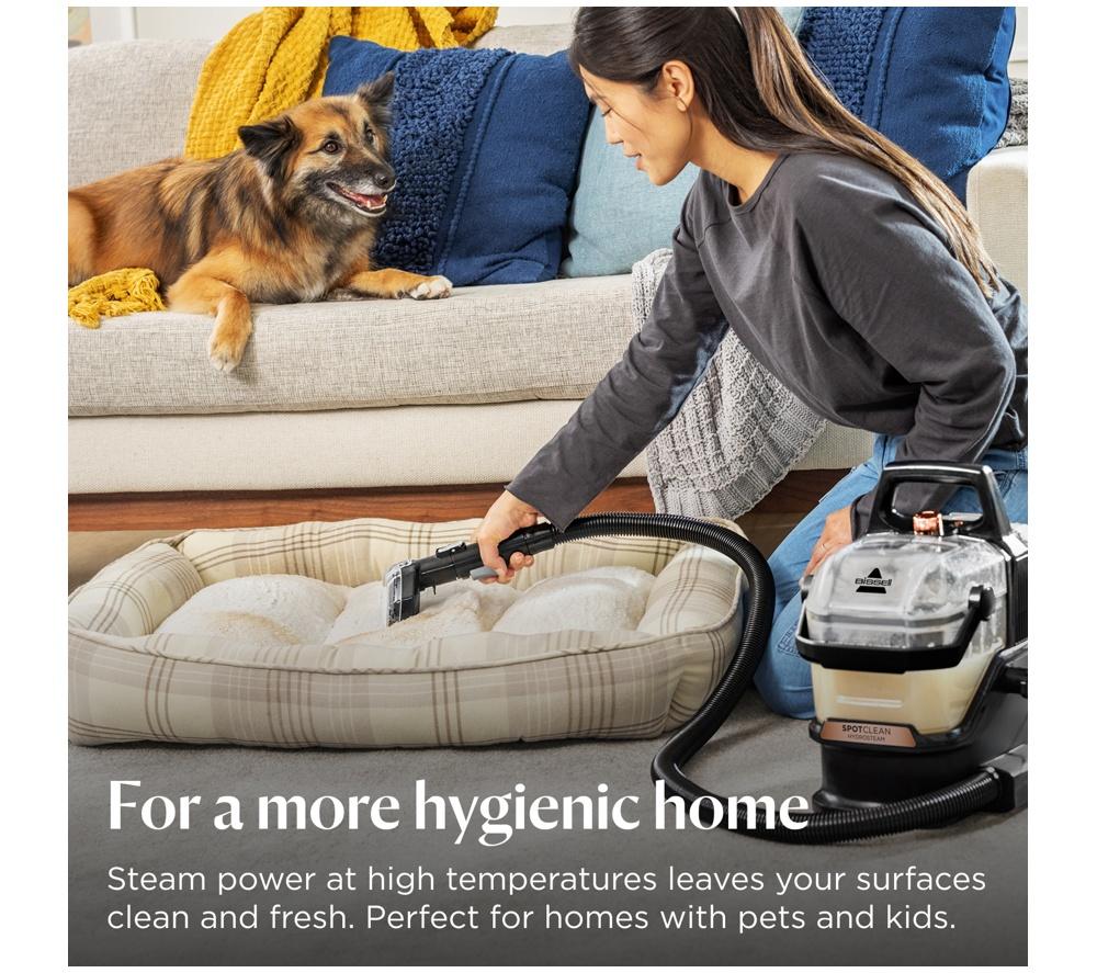 BISSELL SpotClean HydroSteam 3689E Carpet Cleaner - Black & Copper Harbor image number 4 of 13