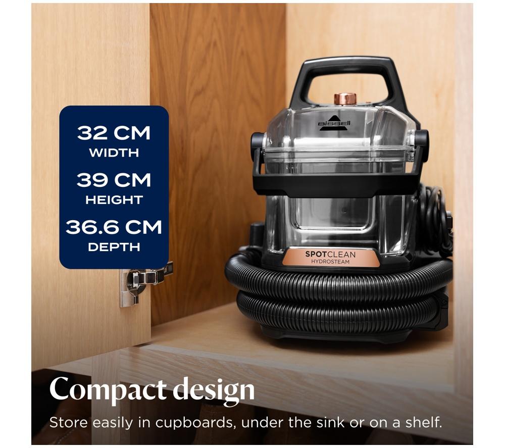 BISSELL SpotClean HydroSteam 3689E Carpet Cleaner - Black & Copper Harbor image number 6 of 13