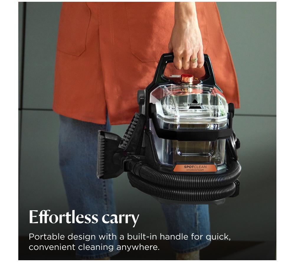 BISSELL SpotClean HydroSteam 3689E Carpet Cleaner - Black & Copper Harbor image number 7 of 13
