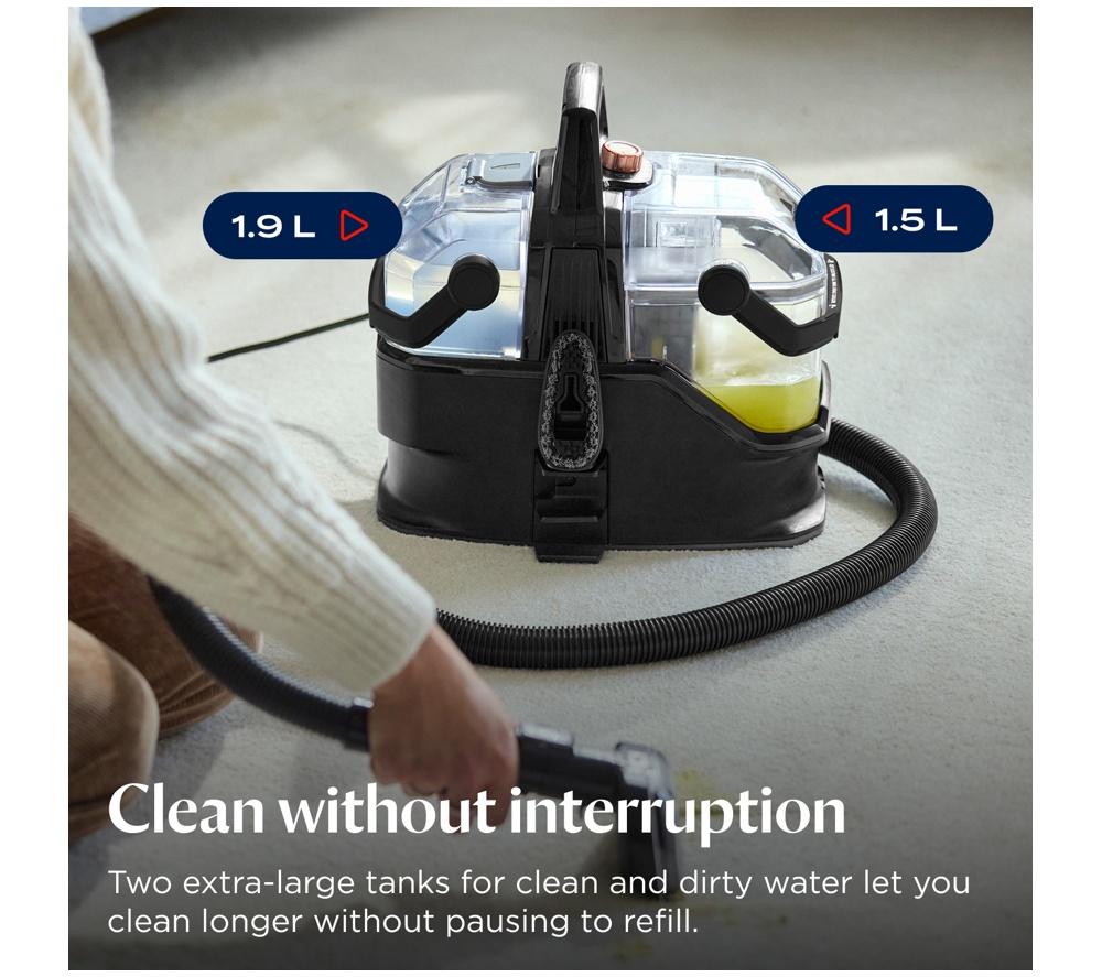 BISSELL SpotClean HydroSteam 3689E Carpet Cleaner - Black & Copper Harbor image number 10 of 13