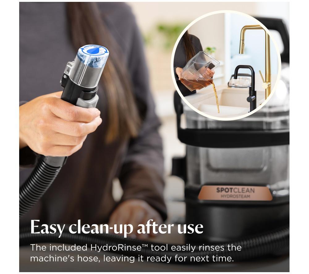 BISSELL SpotClean HydroSteam 3689E Carpet Cleaner - Black & Copper Harbor image number 11 of 13