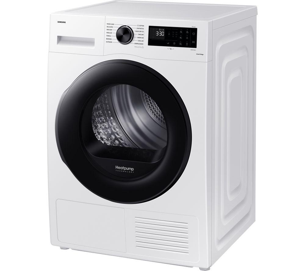 SAMSUNG Series 5 OptimalDry DV90CGC0A0AEEU 9 kg Heat Pump Tumble Dryer - White, White