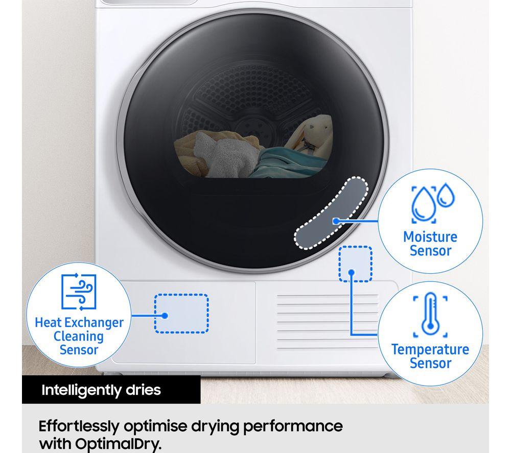 SAMSUNG Series 5 AI Energy DV90CGC0A0AEEU 9 kg Heat Pump Tumble Dryer - White image number 4 of 9