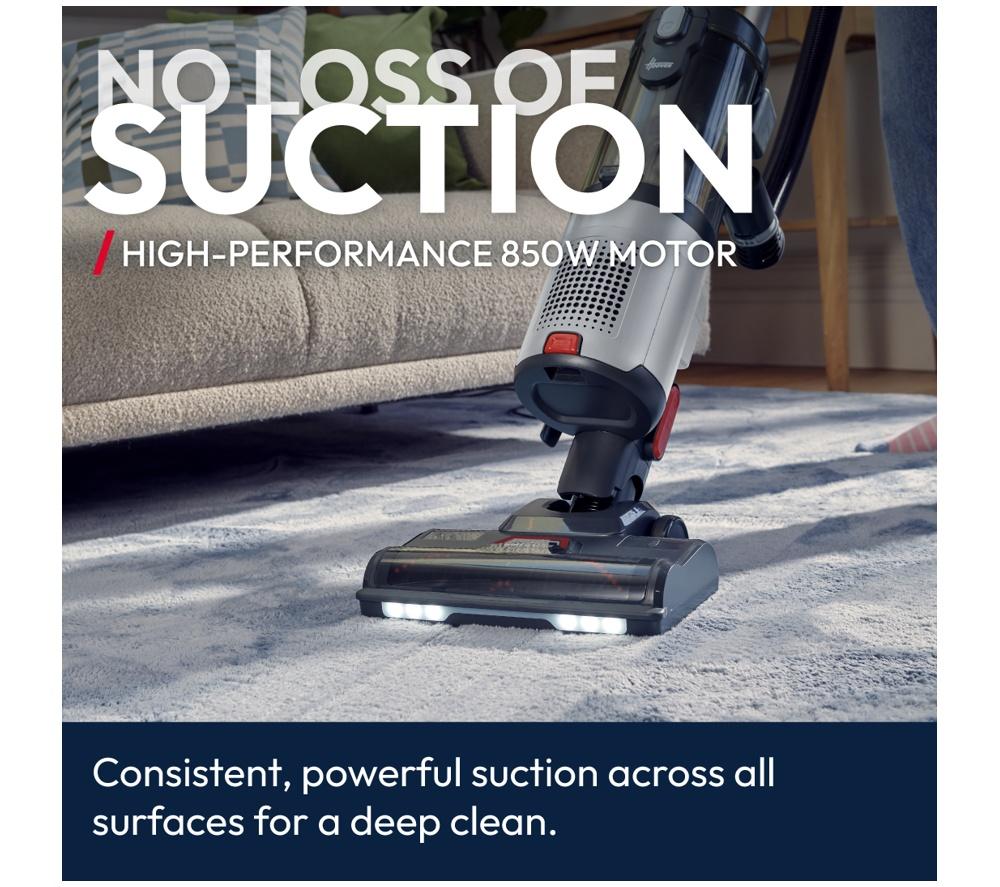 HOOVER HL4 Push&Lift HL410HM Upright Bagless Vacuum Cleaner - Grey, Red & Titanium image number 3 of 16