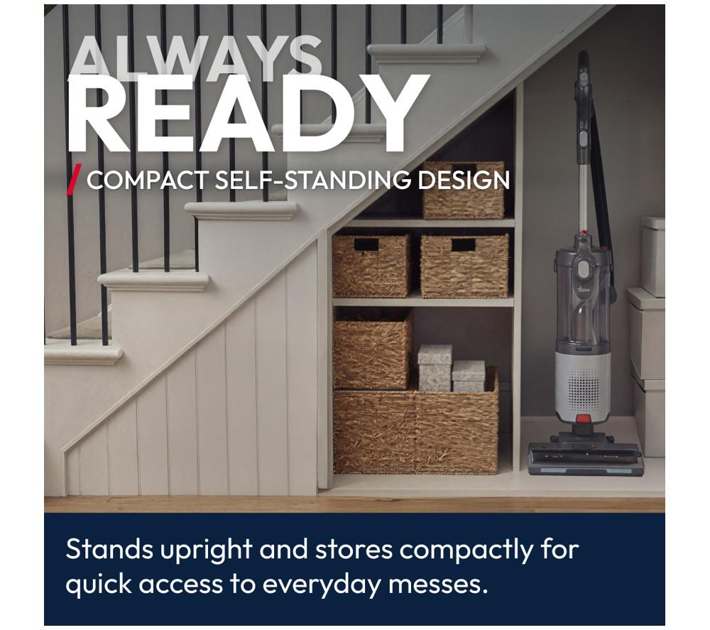 HOOVER HL4 Push&Lift HL410HM Upright Bagless Vacuum Cleaner - Grey, Red & Titanium image number 8 of 16
