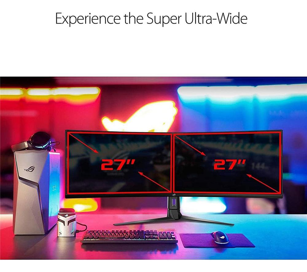 ASUS XG49VQ Full HD 49" Curved VA LCD Gaming Monitor - Black image number 5 of 9